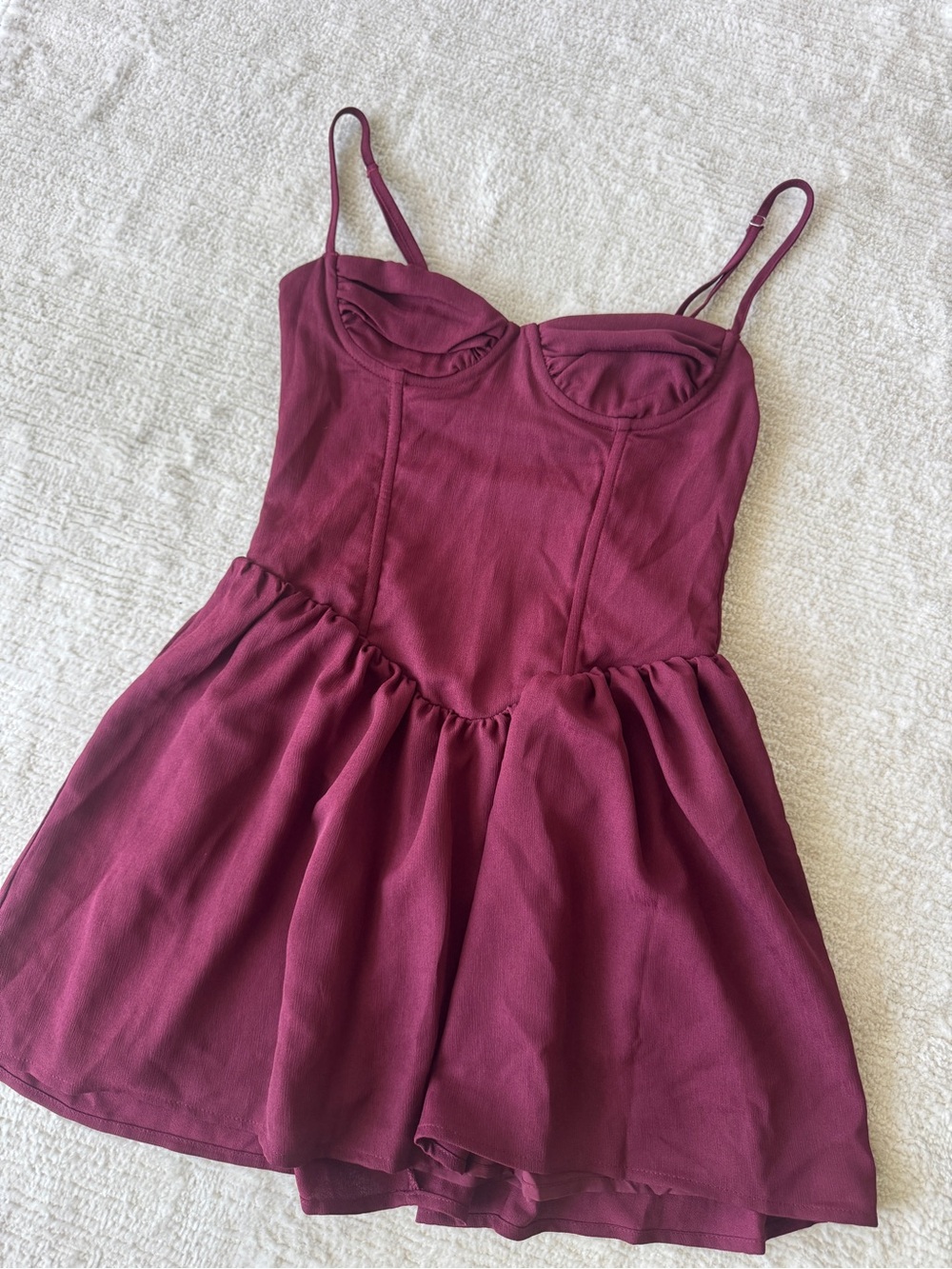 NWOT White Fox Corset Mini Dress XS